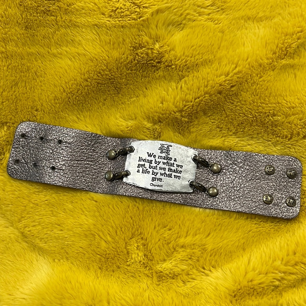 Lenny & Eva wide cuff leather bracelet